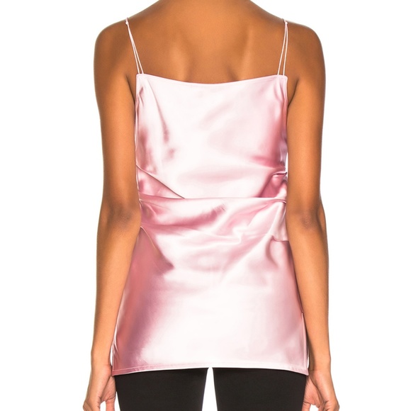 HELMUT LANG Draped Satin Top MSRP $395 - Picture 4 of 6
